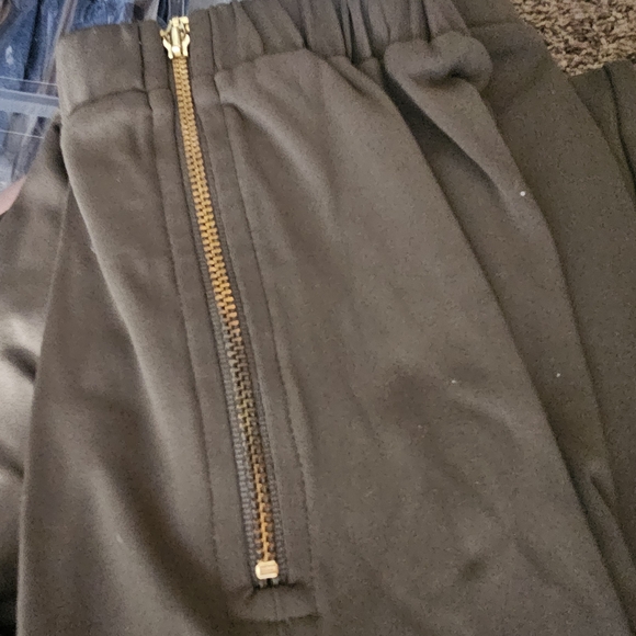 ZYIA Green Olive Peak Short Joggers Sport Zip Ankle Drawstring Waist Sz Large - Picture 4 of 5